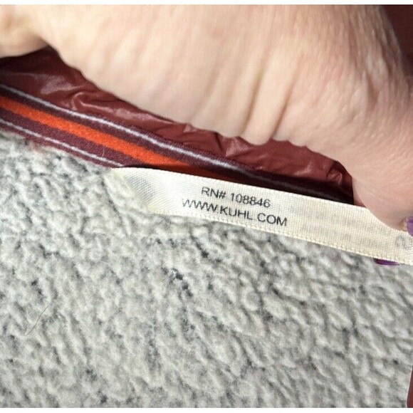 Kuhl Womens Small Sherpa Hoodie Jacket Full Zip Pockets Outdoor Fall Boho Beige - Picture 4 of 13